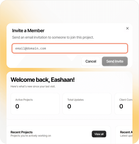 Invite a Member Interface